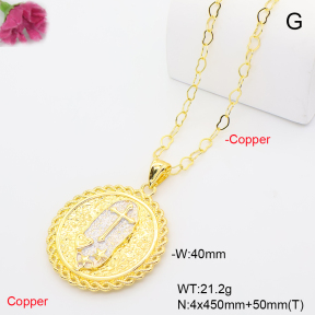 F6N201351vbnb-L002  Fashion Copper Necklace