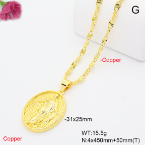 F6N201360vbmb-L002  Fashion Copper Necklace