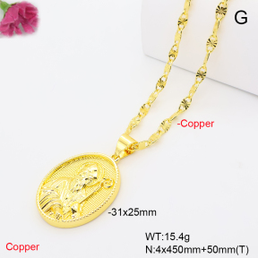 F6N201361vbmb-L002  Fashion Copper Necklace