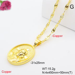 F6N201363vbmb-L002  Fashion Copper Necklace
