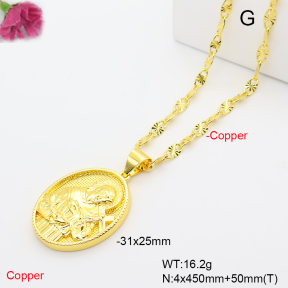 F6N201364vbmb-L002  Fashion Copper Necklace