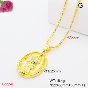 F6N201366bbml-L002  Fashion Copper Necklace