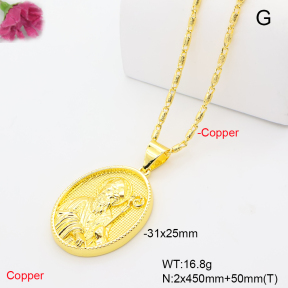 F6N201368bbml-L002  Fashion Copper Necklace