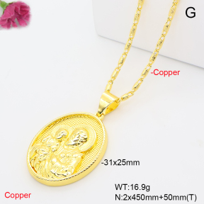 F6N201372bbml-L002  Fashion Copper Necklace