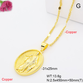 F6N201380ablb-L002  Fashion Copper Necklace