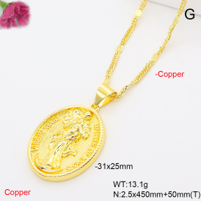 F6N201381ablb-L002  Fashion Copper Necklace