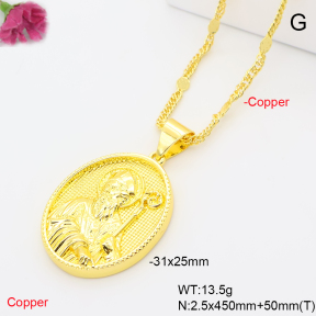 F6N201382ablb-L002  Fashion Copper Necklace