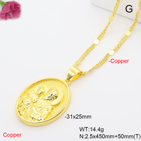 F6N201383ablb-L002  Fashion Copper Necklace