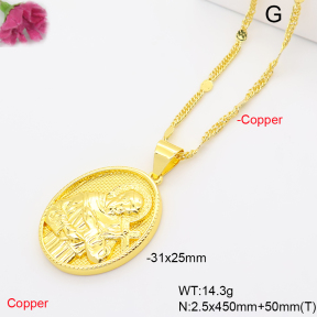 F6N201384ablb-L002  Fashion Copper Necklace
