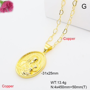 F6N201390ablb-L002  Fashion Copper Necklace