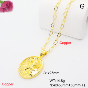 F6N201391ablb-L002  Fashion Copper Necklace