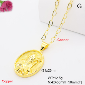 F6N201392ablb-L002  Fashion Copper Necklace