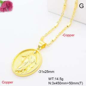 F6N201395vbll-L002  Fashion Copper Necklace