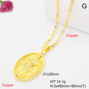 F6N201397vbll-L002  Fashion Copper Necklace