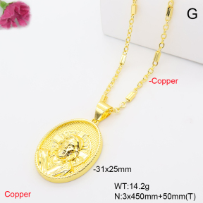 F6N201398vbll-L002  Fashion Copper Necklace