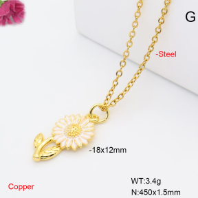 F6N302003vail-L017  Fashion Copper Necklace
