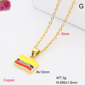 F6N302007vaia-L017  Fashion Copper Necklace