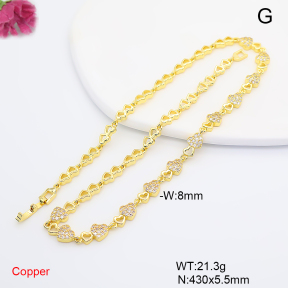 F6N409670ahlv-L017  Fashion Copper Necklace