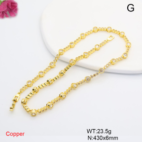 F6N409671ahlv-L017  Fashion Copper Necklace