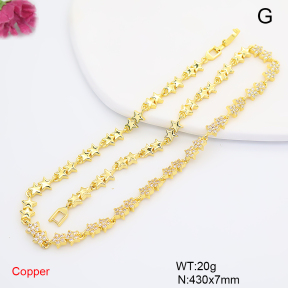 F6N409672ahlv-L017  Fashion Copper Necklace