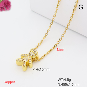 F6N409674avja-L017  Fashion Copper Necklace