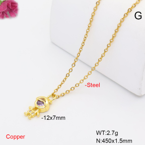 F6N409675vaia-L017  Fashion Copper Necklace