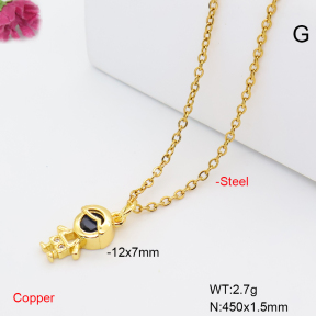 F6N409677vaia-L017  Fashion Copper Necklace