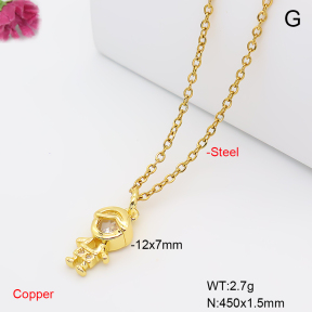F6N409679vaia-L017  Fashion Copper Necklace