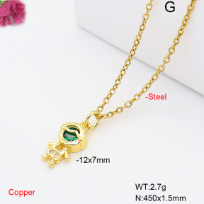 F6N409680vaia-L017  Fashion Copper Necklace