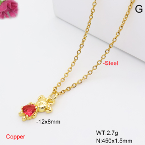 F6N409682vaia-L017  Fashion Copper Necklace