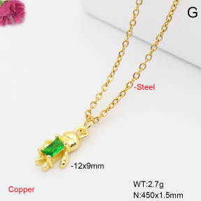 F6N409683vaia-L017  Fashion Copper Necklace