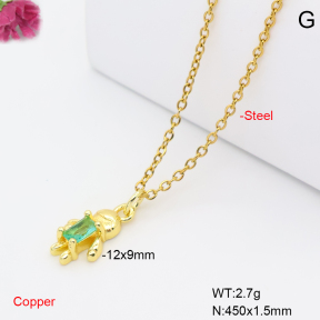 F6N409684vaia-L017  Fashion Copper Necklace