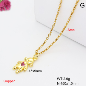 F6N409685vaia-L017  Fashion Copper Necklace