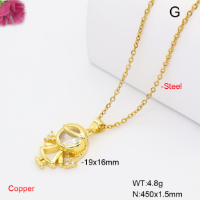 F6N409687vaia-L017  Fashion Copper Necklace