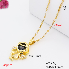 F6N409689vaia-L017  Fashion Copper Necklace