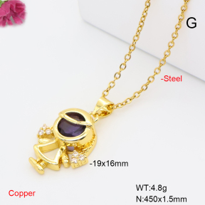 F6N409690vaia-L017  Fashion Copper Necklace