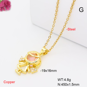 F6N409691vaia-L017  Fashion Copper Necklace
