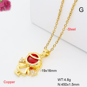 F6N409692vaia-L017  Fashion Copper Necklace