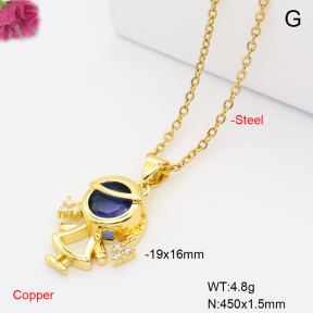 F6N409693vaia-L017  Fashion Copper Necklace