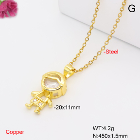 F6N409694vaia-L017  Fashion Copper Necklace