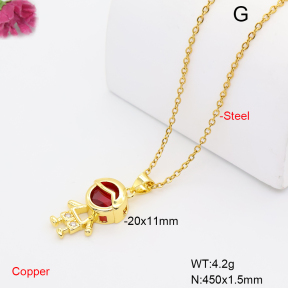 F6N409695vaia-L017  Fashion Copper Necklace