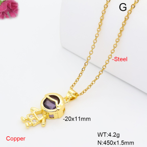 F6N409696vaia-L017  Fashion Copper Necklace