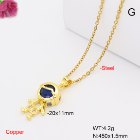 F6N409697vaia-L017  Fashion Copper Necklace