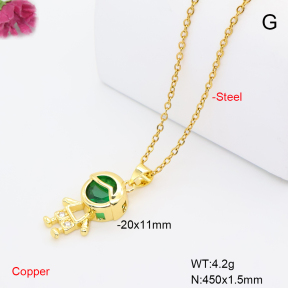F6N409700vaia-L017  Fashion Copper Necklace