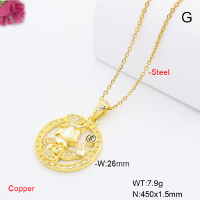 F6N409707vbmb-L017  Fashion Copper Necklace