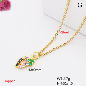 F6N409713vail-L017  Fashion Copper Necklace