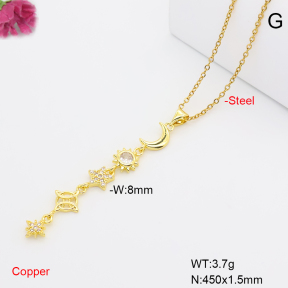 F6N409716baka-L017  Fashion Copper Necklace