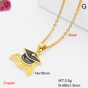 F6N409718avja-L017  Fashion Copper Necklace