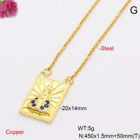 F6N409720avja-L017  Fashion Copper Necklace