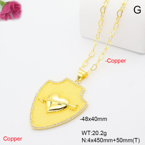 F6N409723abol-L002  Fashion Copper Necklace